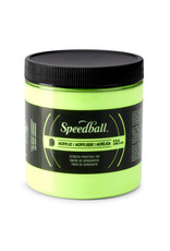 SPEEDBALL ART PRODUCTS Speedball Acrylic Screen Printing Ink, Fluorescent Lime Green, 8oz