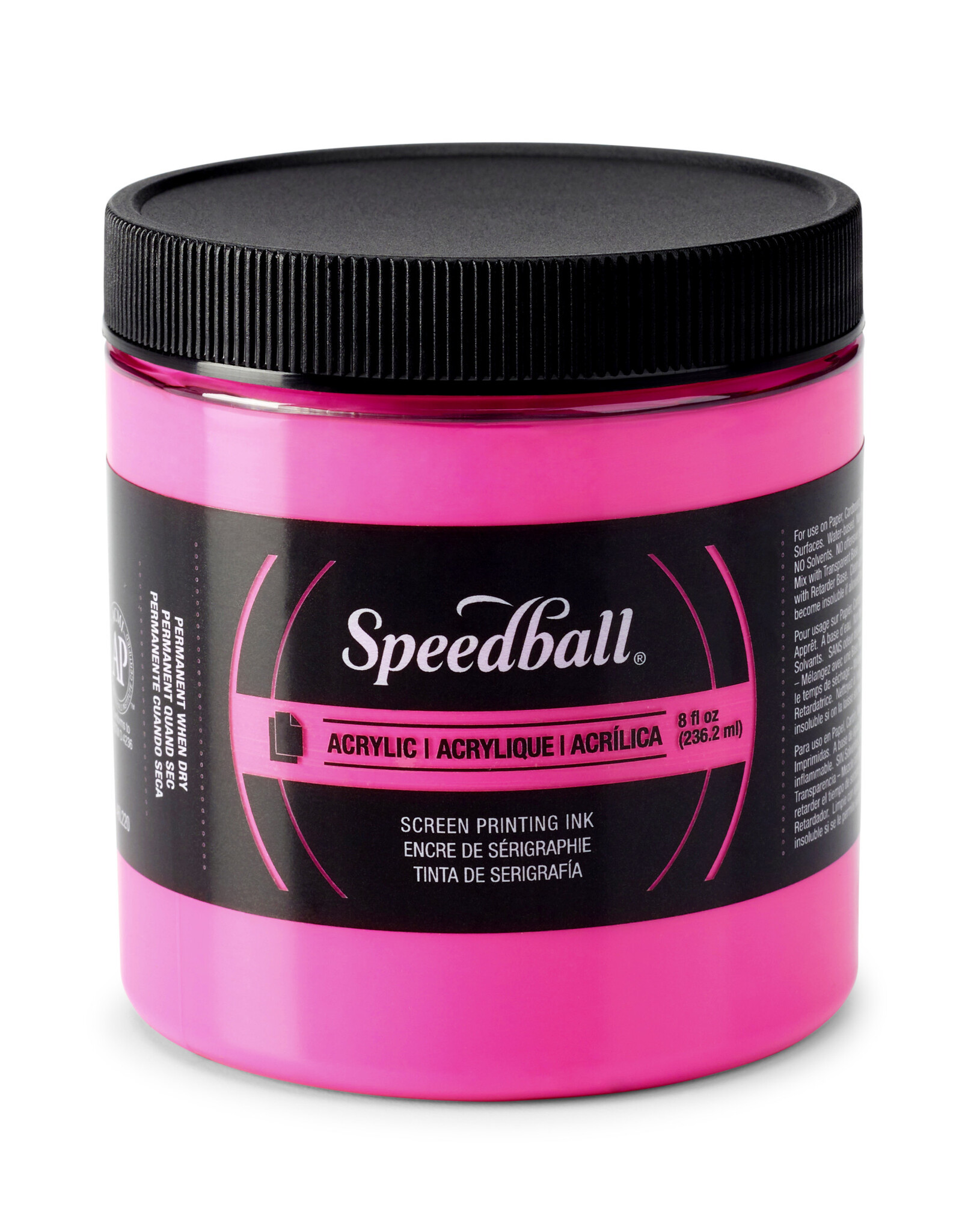 SPEEDBALL ART PRODUCTS Speedball Acrylic Screen Printing Ink, Fluorescent Magenta, 8oz