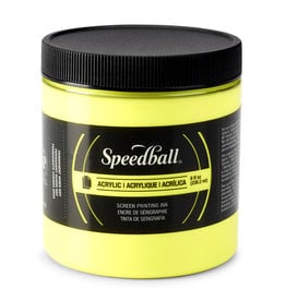 SPEEDBALL ART PRODUCTS Speedball Acrylic Screen Printing Ink, Fluorescent Yellow, 8oz