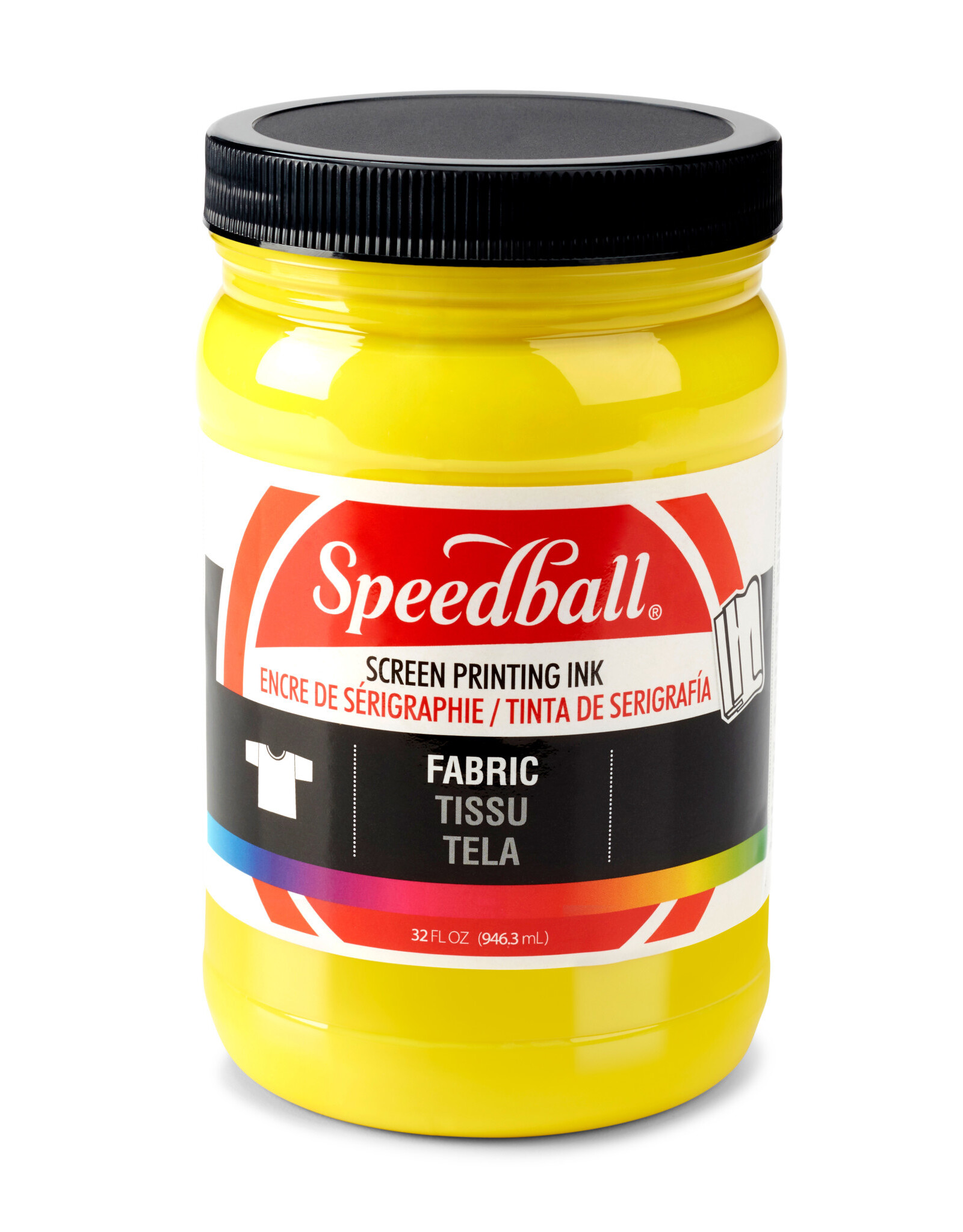 SPEEDBALL ART PRODUCTS Speedball Fabric Screen Printing Ink, Yellow, 32oz