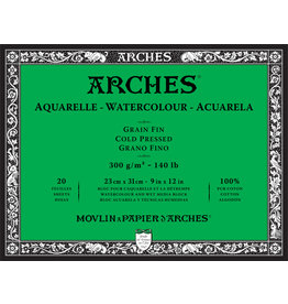 Arches Arches Watercolour Block, Cold Pressed, 9'' x 12'' 140lb