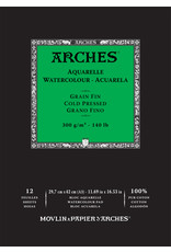 Arches Arches Watercolour Pad, Cold Pressed, 11.69'' x 16.53'' 140lb