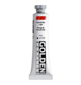 Golden Golden Heavy Body Acrylic Paint, Pyrrole Red Light, 2oz