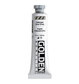 Golden Golden Heavy Body Acrylic Paint, Iridescent Silver (Fine), 2oz