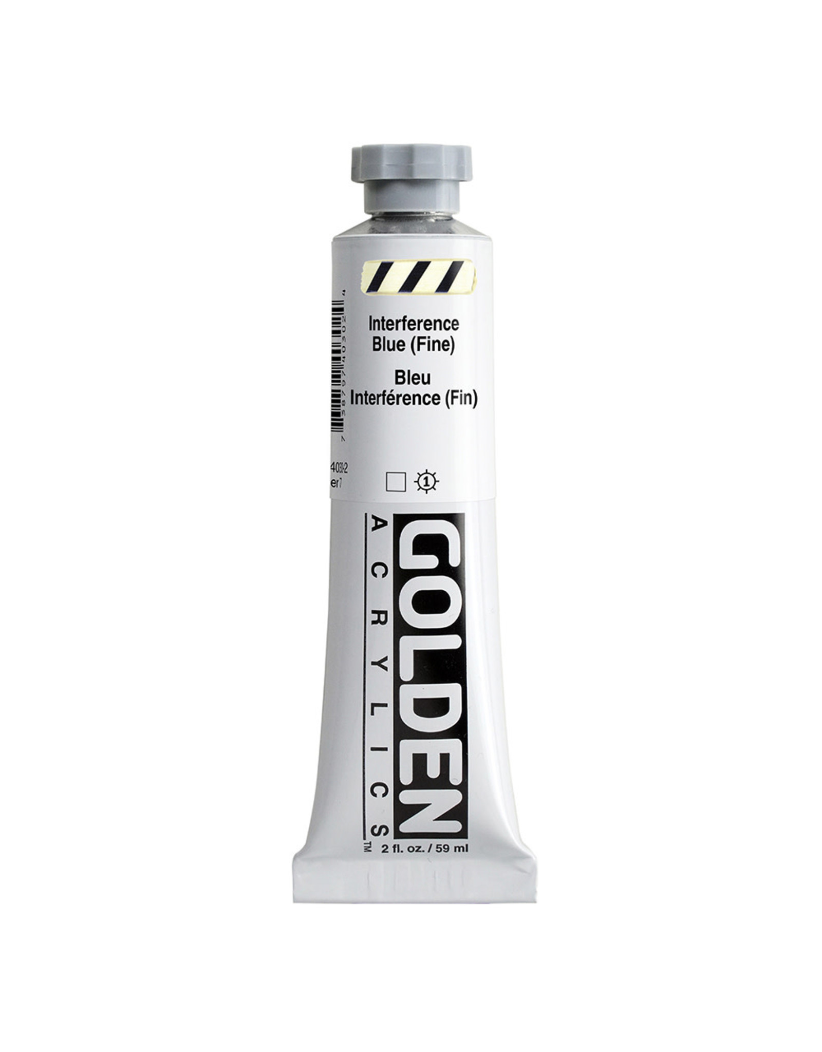 Golden Golden Heavy Body Acrylic Paint, Interference Blue (Fine), 2oz