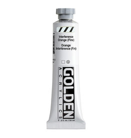 Golden Golden Heavy Body Acrylic Paint, Interference Orange (Fine), 2oz