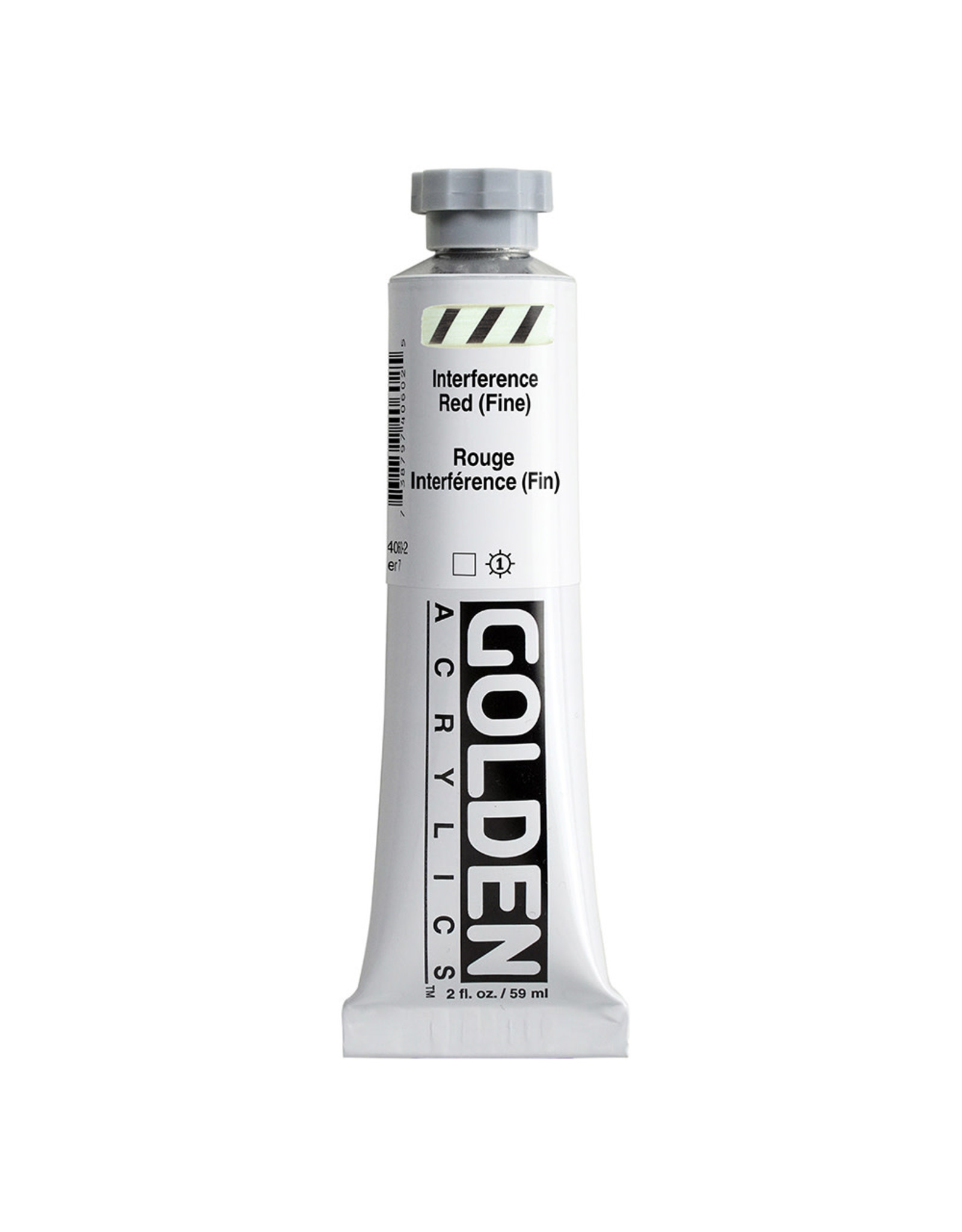 Golden Golden Heavy Body Acrylic Paint, Interference Red (Fine), 2oz