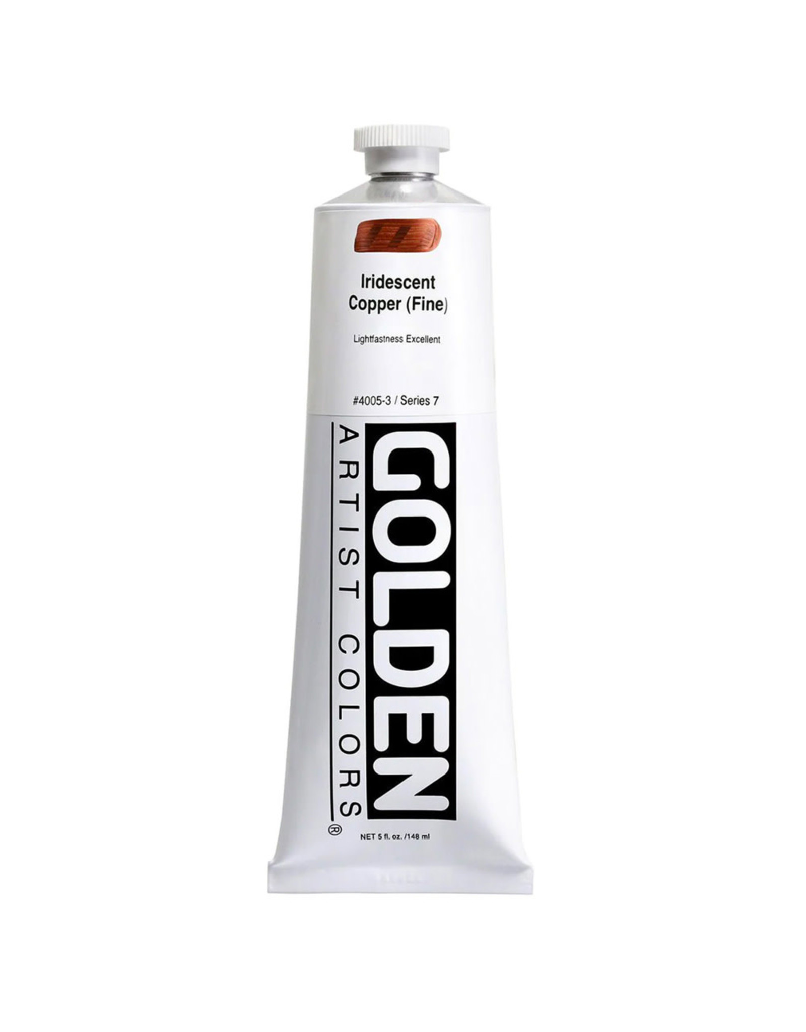 Golden Golden Heavy Body Acrylic Paint, Iridescent Copper (Fine), 5oz
