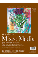 Strathmore Strathmore 400 Mixed Media Pad, 15 Sheets, 11”x 14”