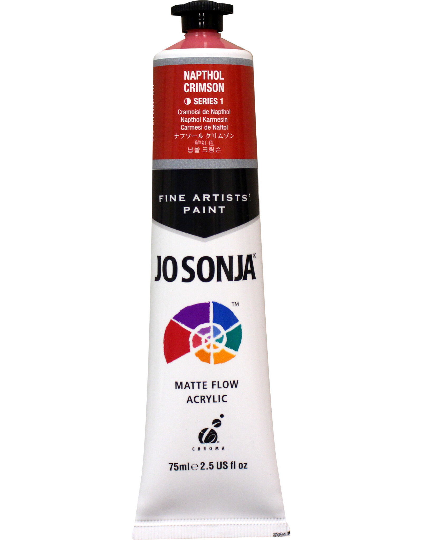 Jo Sonja Jo Sonja Acrylic Paint, Napthol Crimson 2.5oz