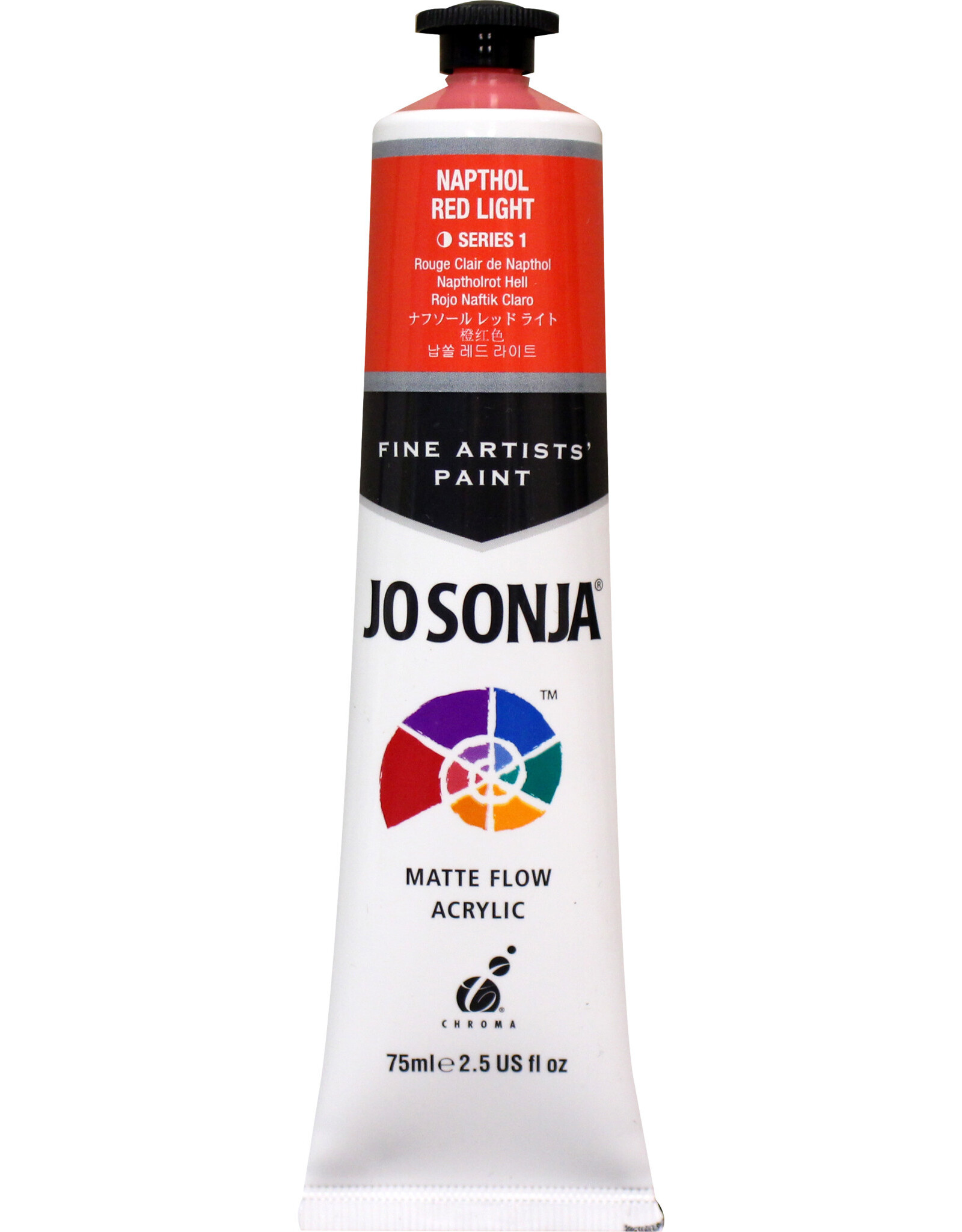 Jo Sonja Jo Sonja Acrylic Paint, Napthol Red Light 2.5oz