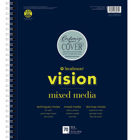 Strathmore Strathmore Vision Mixed Media Pad, 70 Sheets, 11” x 14”