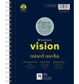 Strathmore Strathmore Vision Mixed Media Pad, 70 Sheets, 7” x 10”