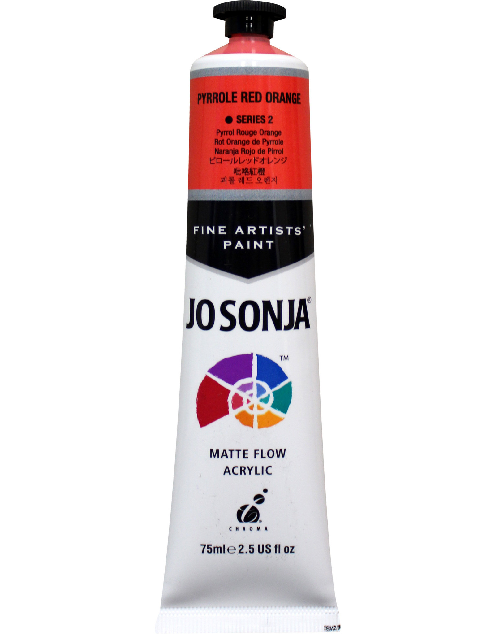 Jo Sonja Jo Sonja Acrylic Paint, Pyrrole Red Orange 2.5oz