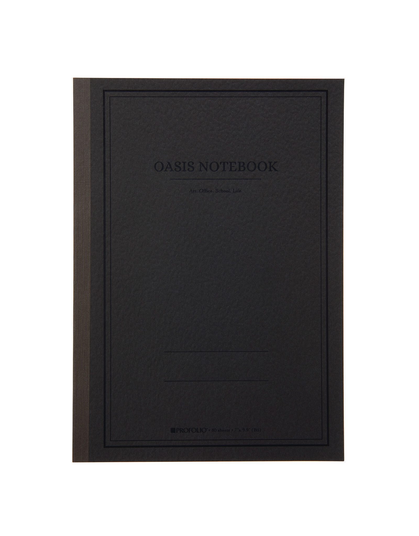 ITOYA Profolio Oasis Notebook, Charcoal, B5 (6.9” x 9.8”)