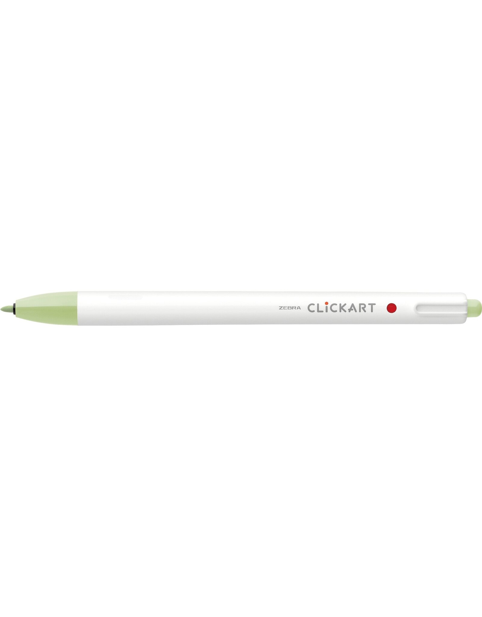 Zebra ClickArt Retractable Marker Pen, Leaf Green (F)