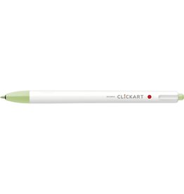 Zebra ClickArt Retractable Marker Pen, Leaf Green (F)