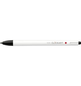 Zebra ClickArt Retractable Marker Pen, Black (F)