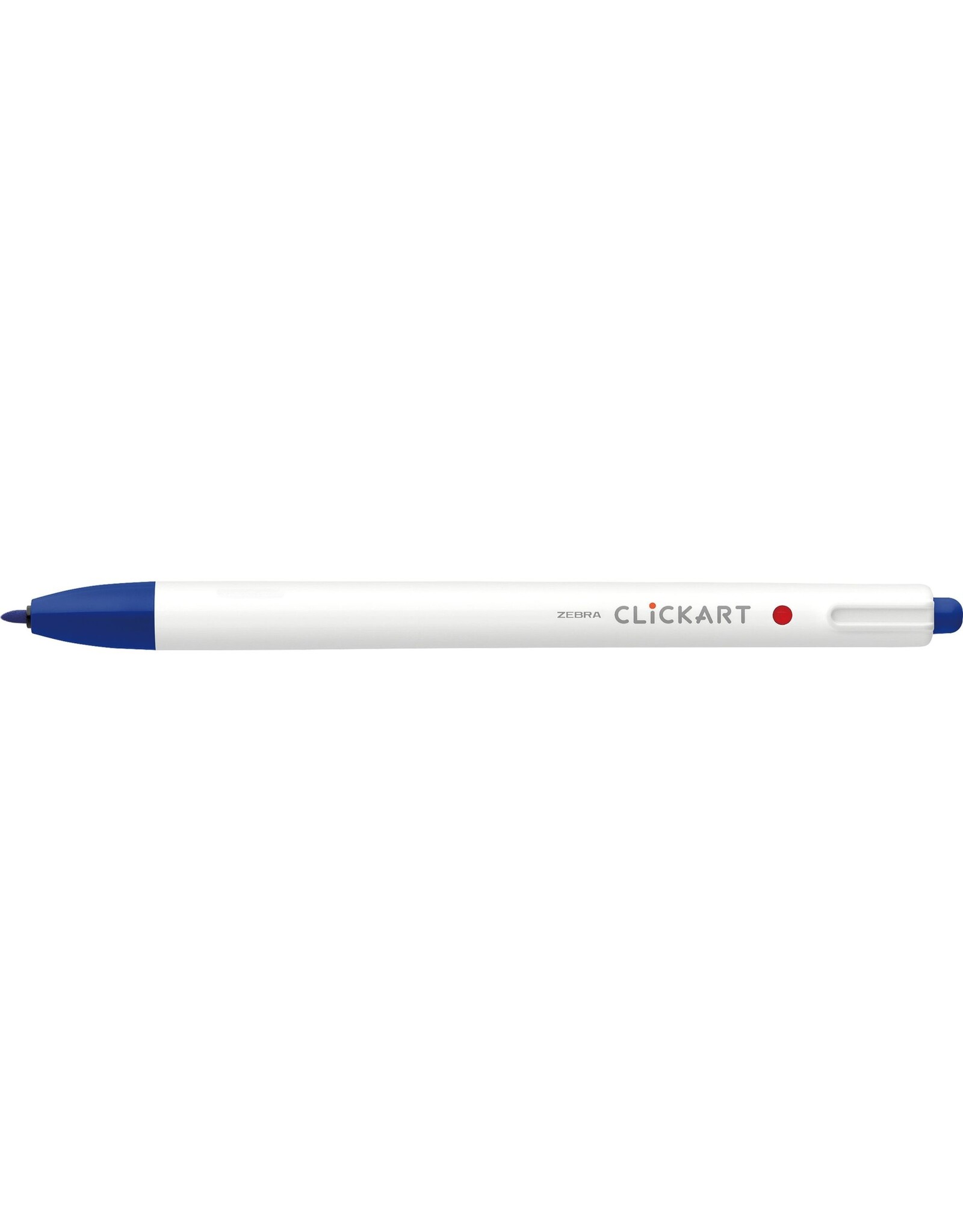 Zebra ClickArt Retractable Marker Pen, Blue (F)
