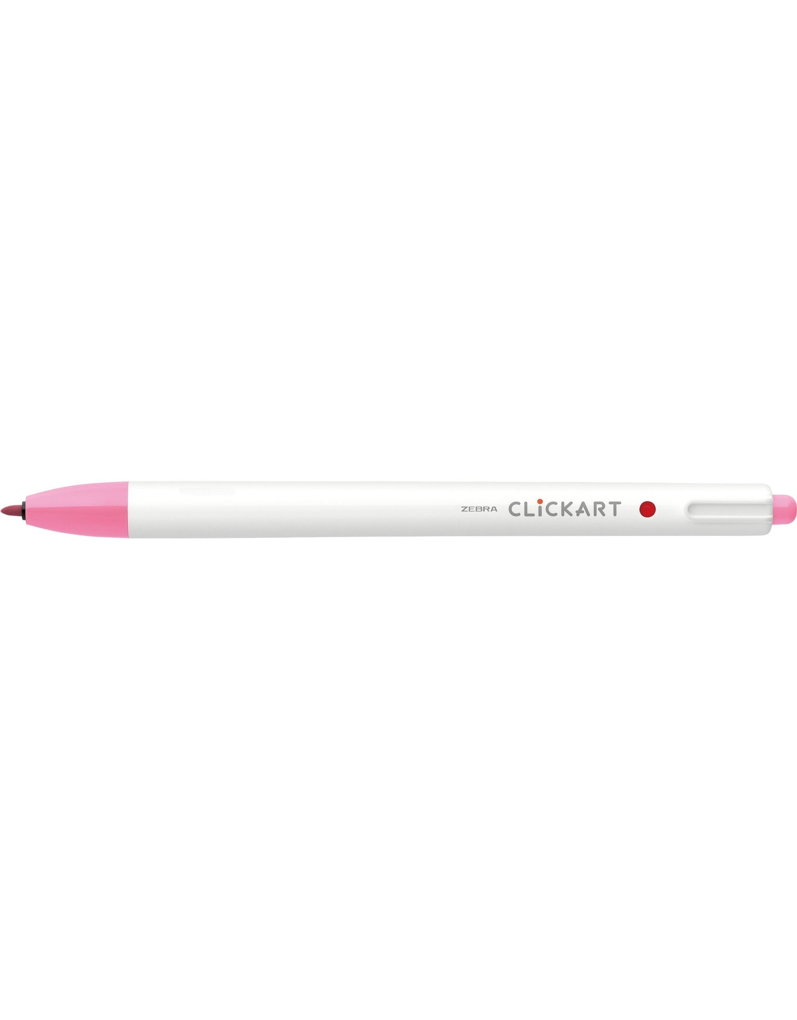 Zebra ClickArt Retractable Marker Pen, Pink (F)