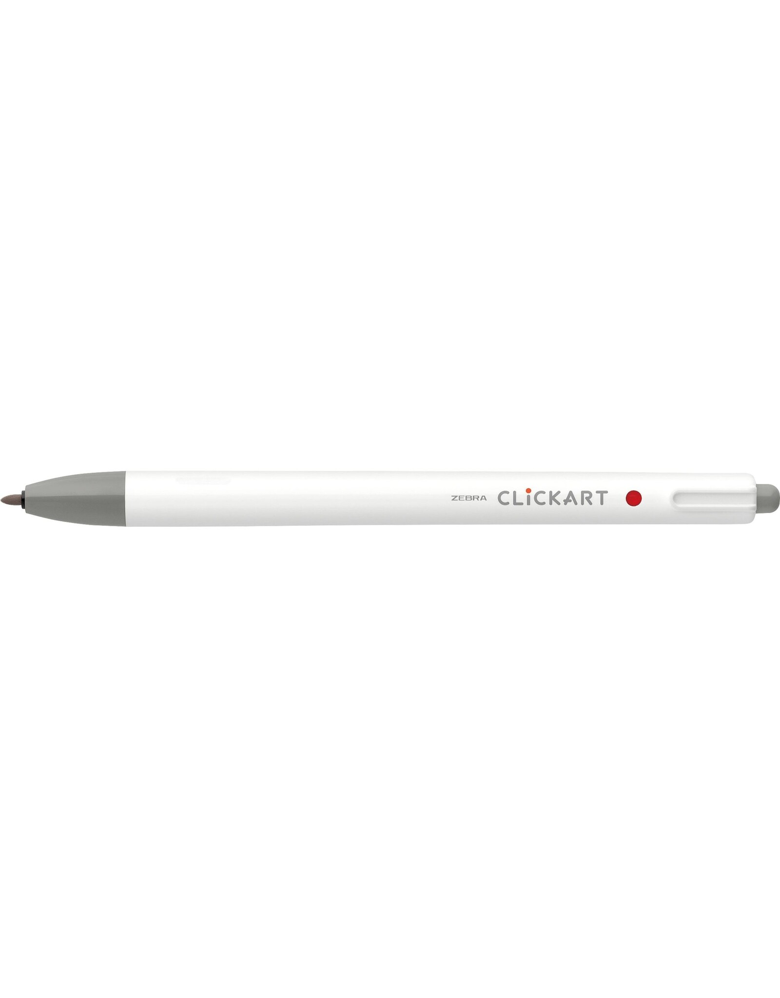 Zebra ClickArt Retractable Marker Pen, Gray (F)