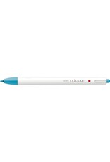 Zebra ClickArt Retractable Marker Pen, Light Blue (F)