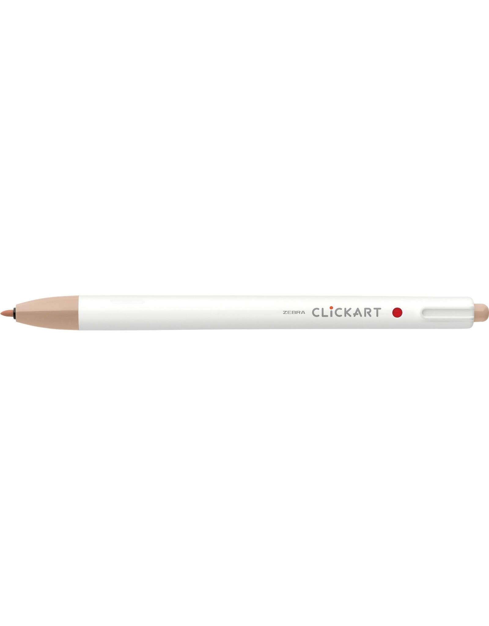 Zebra ClickArt Retractable Marker Pen, Cocoa Brown (F)