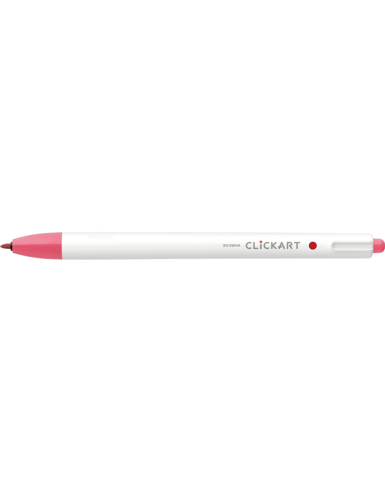Zebra ClickArt Retractable Marker Pen, Baby Red (F)