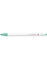 Zebra ClickArt Retractable Marker Pen, Mint Green (F)