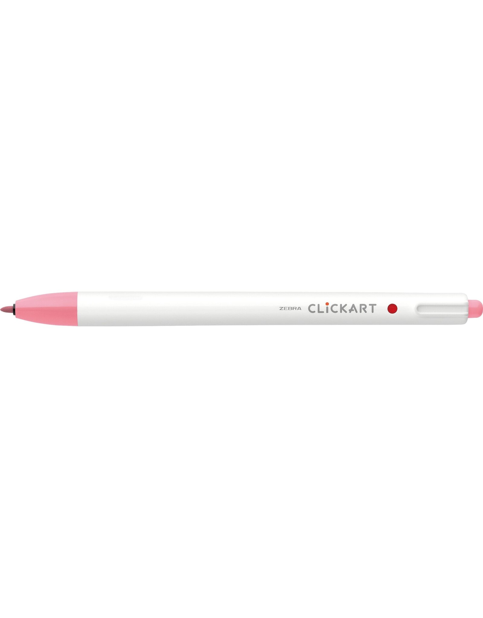 Zebra ClickArt Retractable Marker Pen, Peach Pink (F)