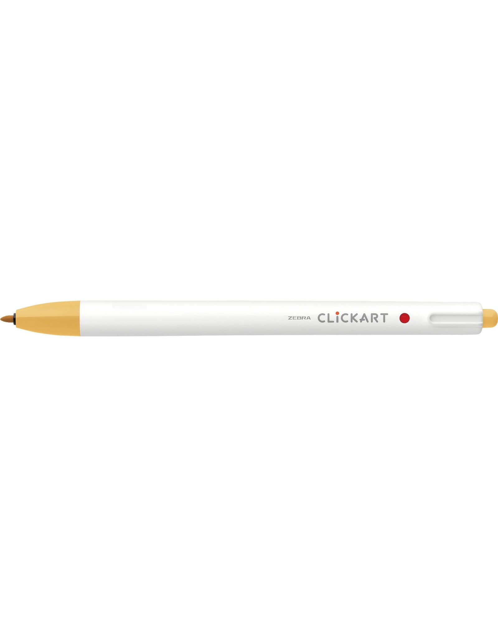 Zebra ClickArt Retractable Marker Pen, Marigold (F)