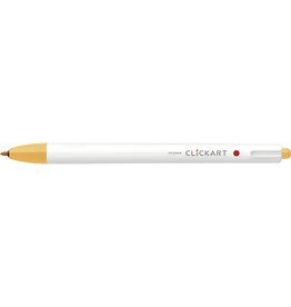 Zebra ClickArt Retractable Marker Pen, Marigold (F)