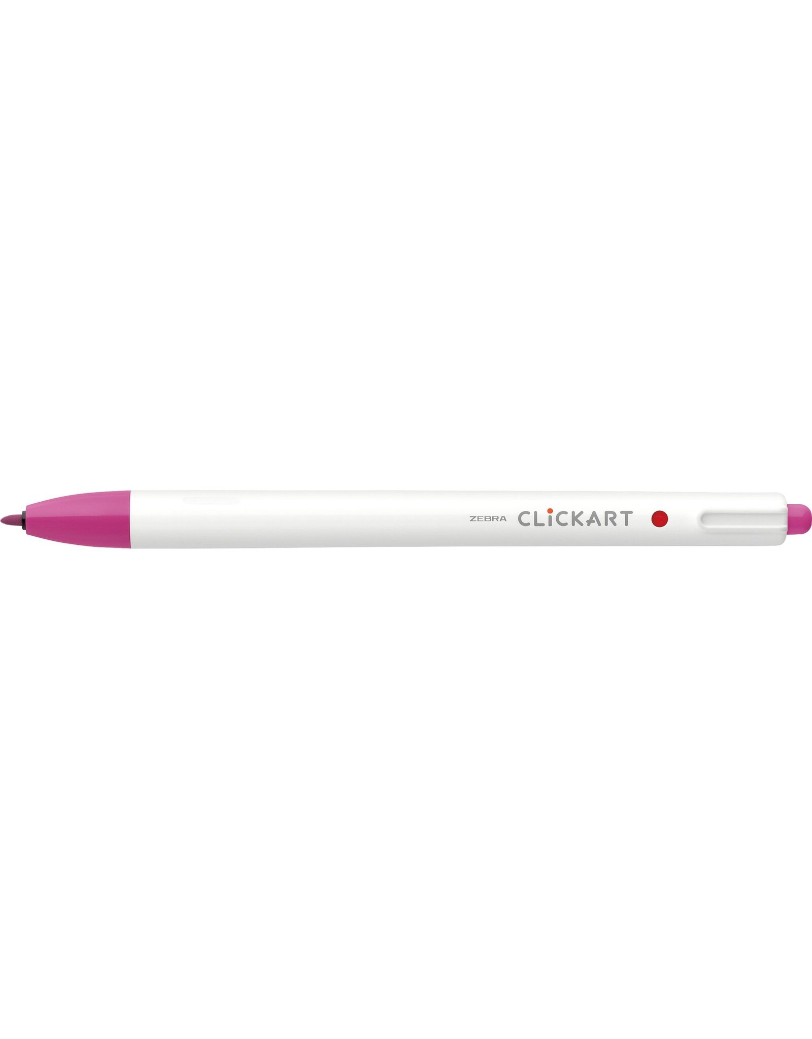 Zebra ClickArt Retractable Marker Pen, Cherry Pink (F)