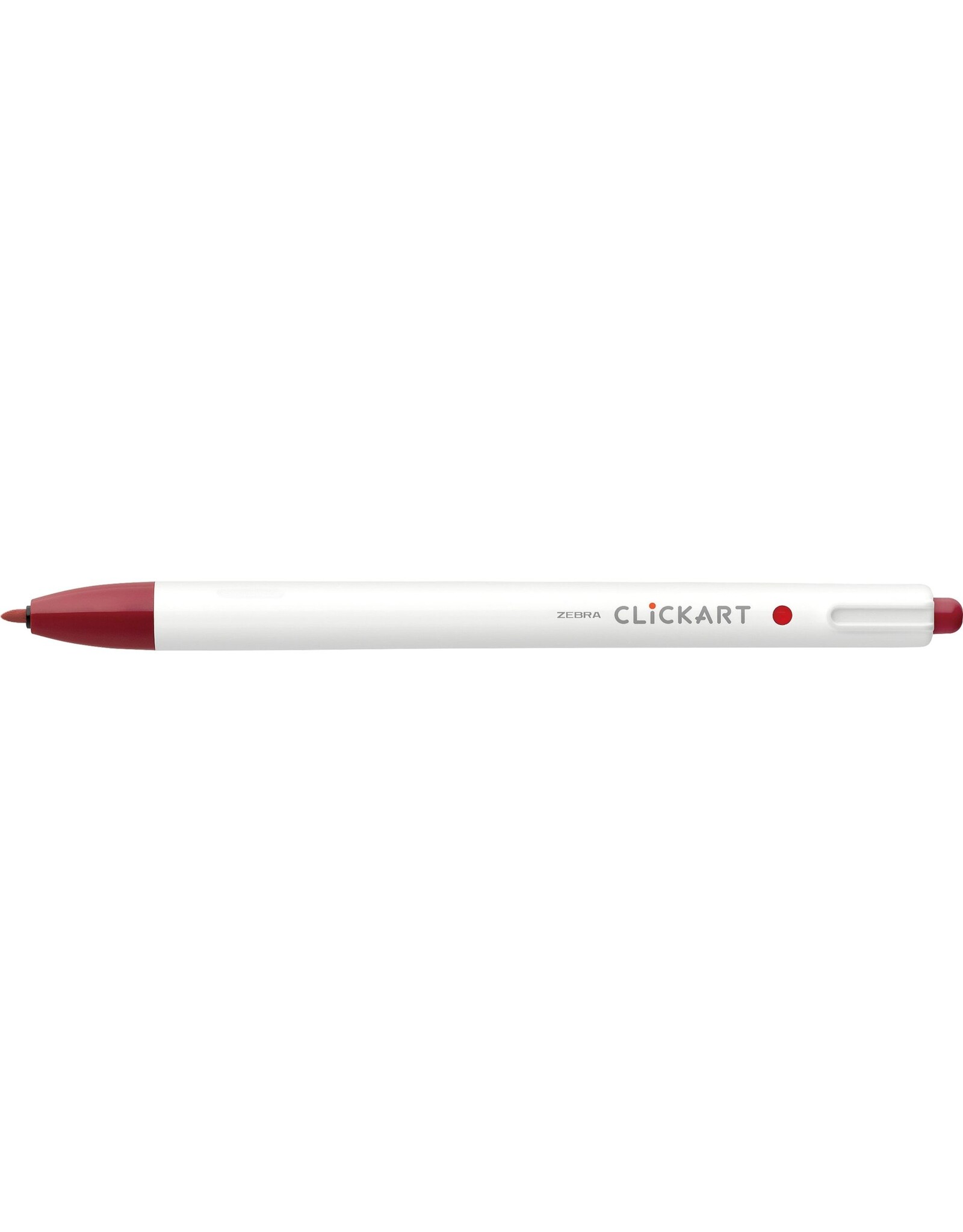 Zebra ClickArt Retractable Marker Pen, Red Black (F)