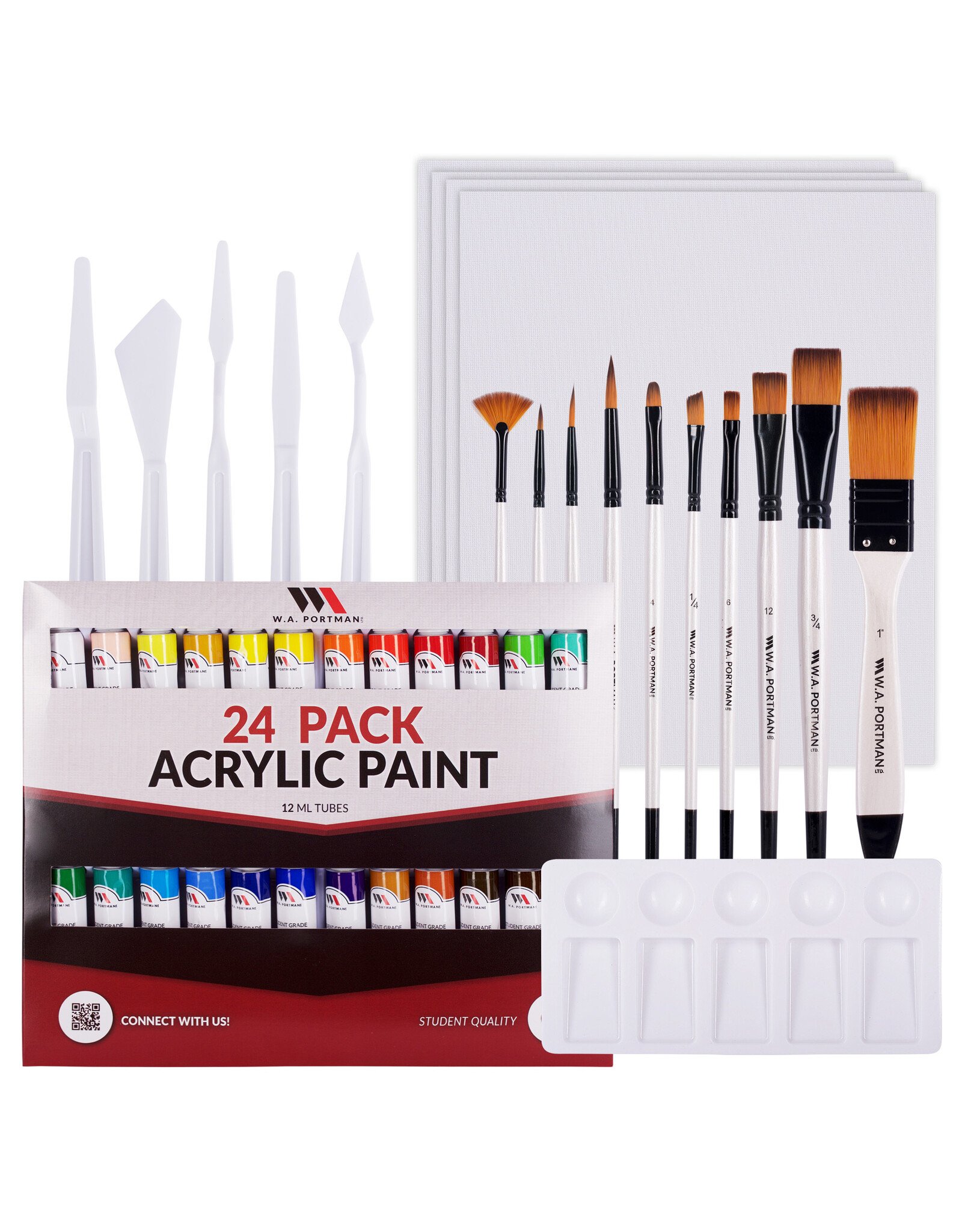 44pc Drawing & Sketching Art Set Pro Artist Kit, 4 Sketch Pads