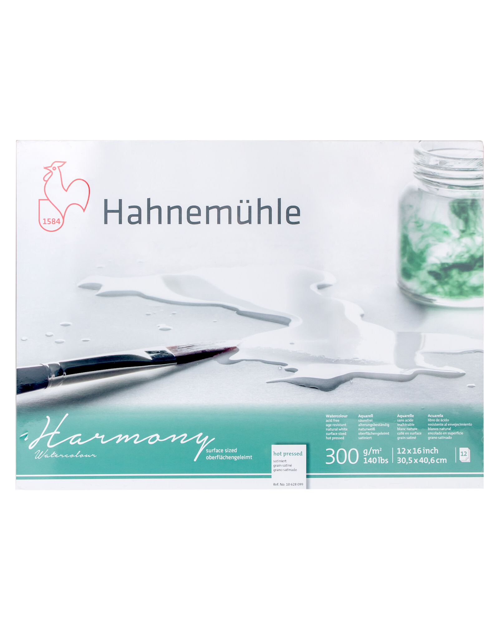 Hahnemuhle Hahnemuhle Harmony Watercolour Block, Hot Pressed, 12" x 16"