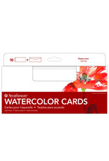 Strathmore Strathmore Watercolor Slim Cards, Set of 10 Cards and Envelopes, 3 7/8” x 9”