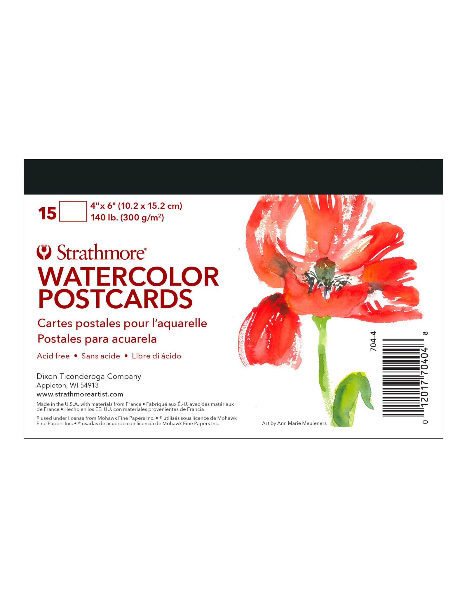 Strathmore Strathmore Blank Watercolor Postcards 15 Sheets