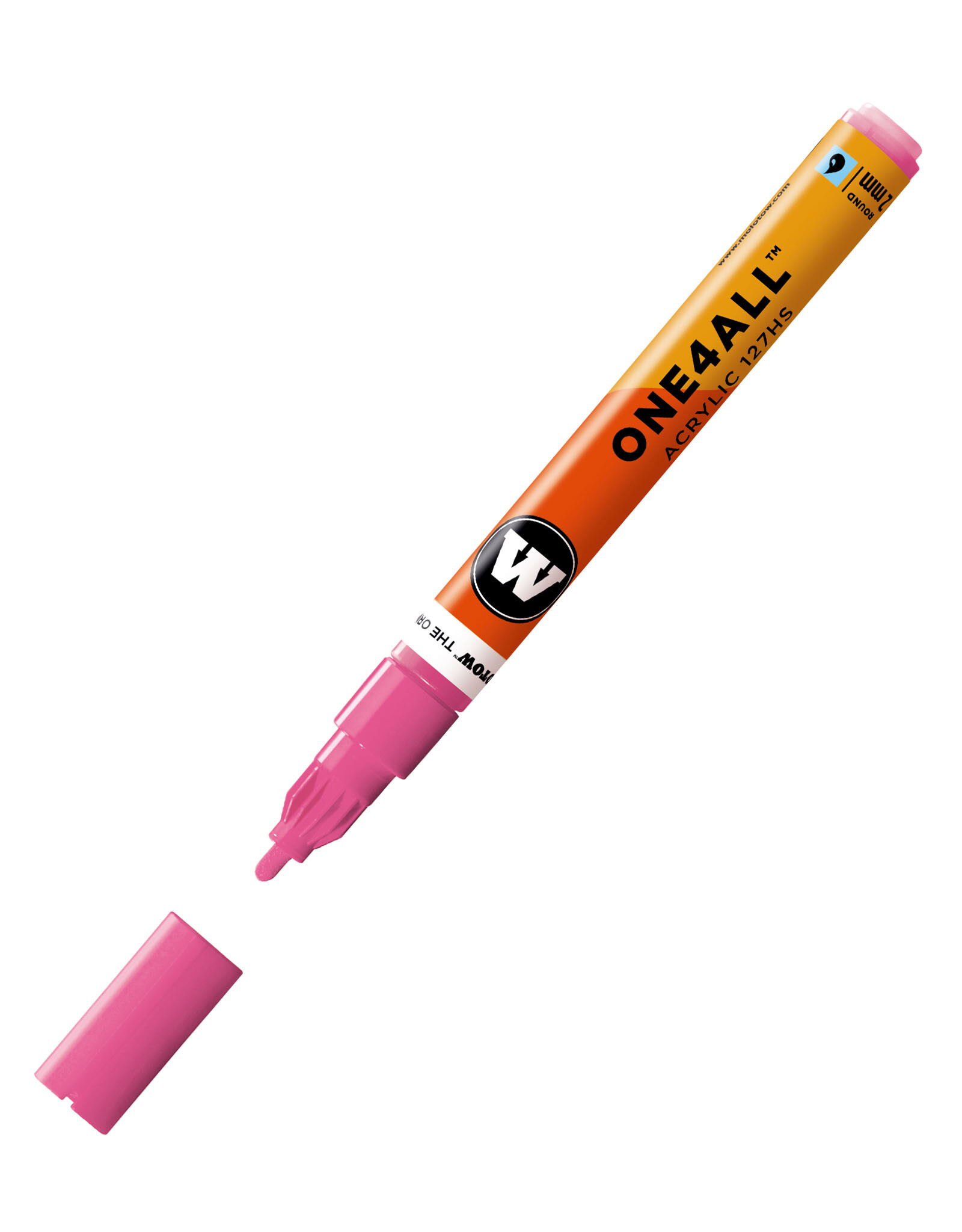 CLEARANCE Molotow ONE4ALL Paint Marker, Neon Pink 2mm