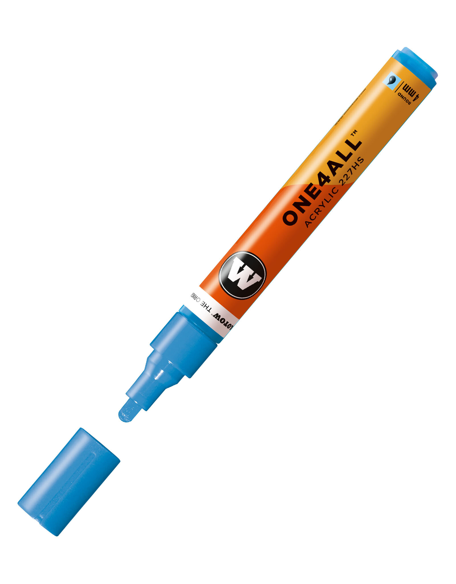 CLEARANCE Molotow ONE4ALL Paint Marker, Shock Blue Middle 4mm