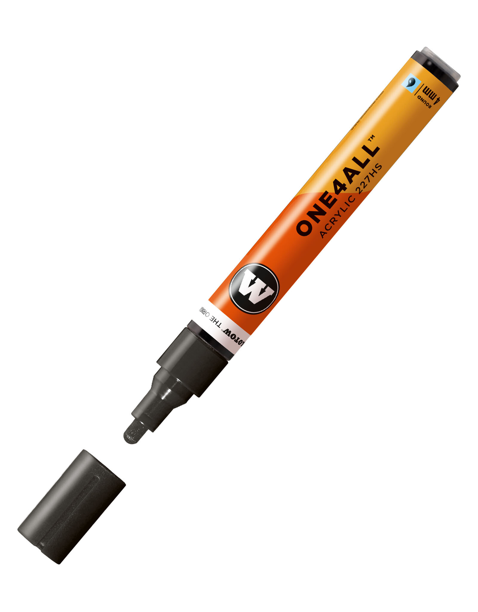 CLEARANCE Molotow ONE4ALL Paint Marker, Signal Black 4mm