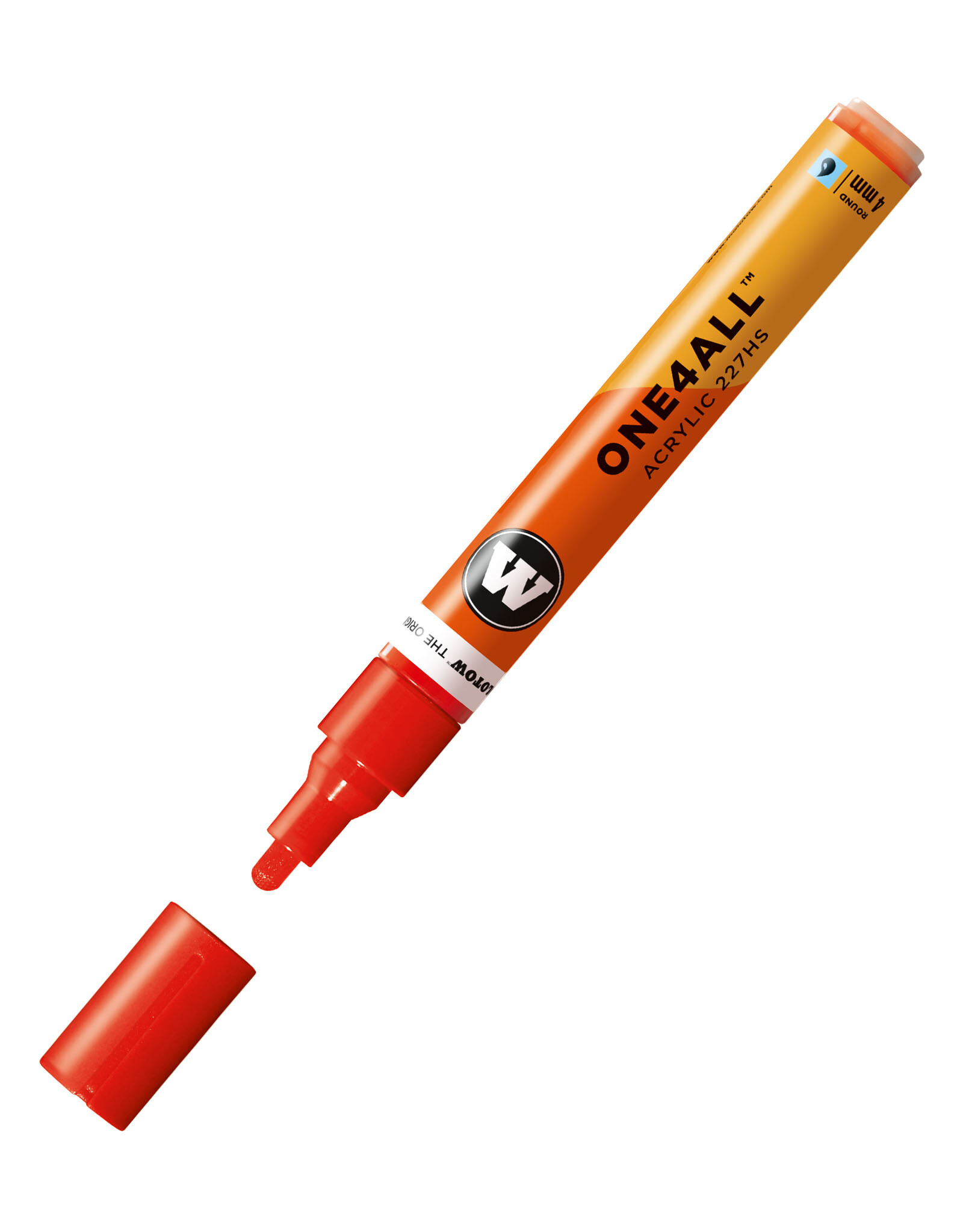 CLEARANCE Molotow ONE4ALL Paint Marker, Traffic Red 4mm
