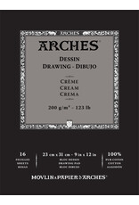 Arches Arches Drawing Pad, 9” x 12”, Cream