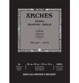 Arches Arches Drawing Pad, 10” x 14”, Cream