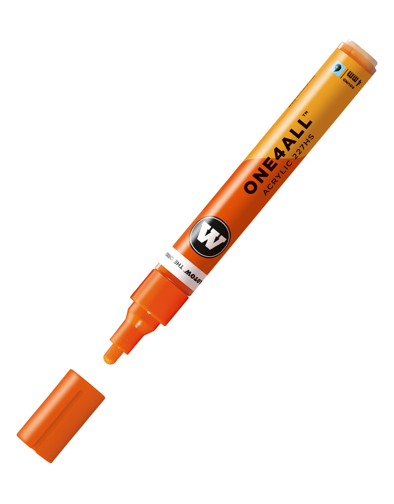 CLEARANCE Molotow ONE4ALL Paint Marker, Dare Orange 4mm