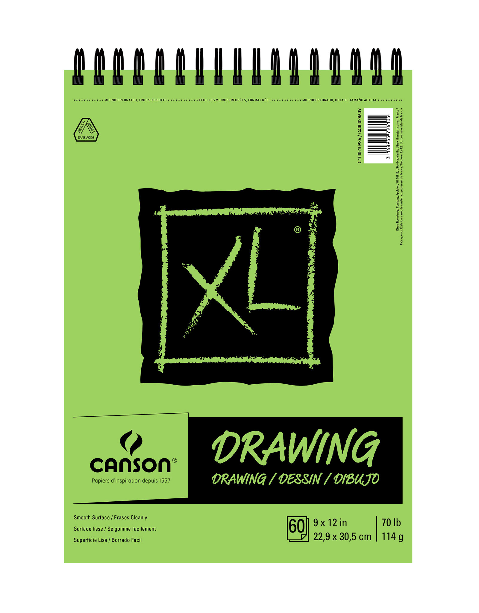  Canson XL Watercolor Pads, 9 In. x 12 In., Pad Of 30