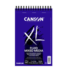 Canson Canson XL Fluid Mixed Media Pad, 7” x 10”