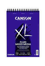 Canson Canson XL Fluid Mixed Media Pad, 9” x 12”
