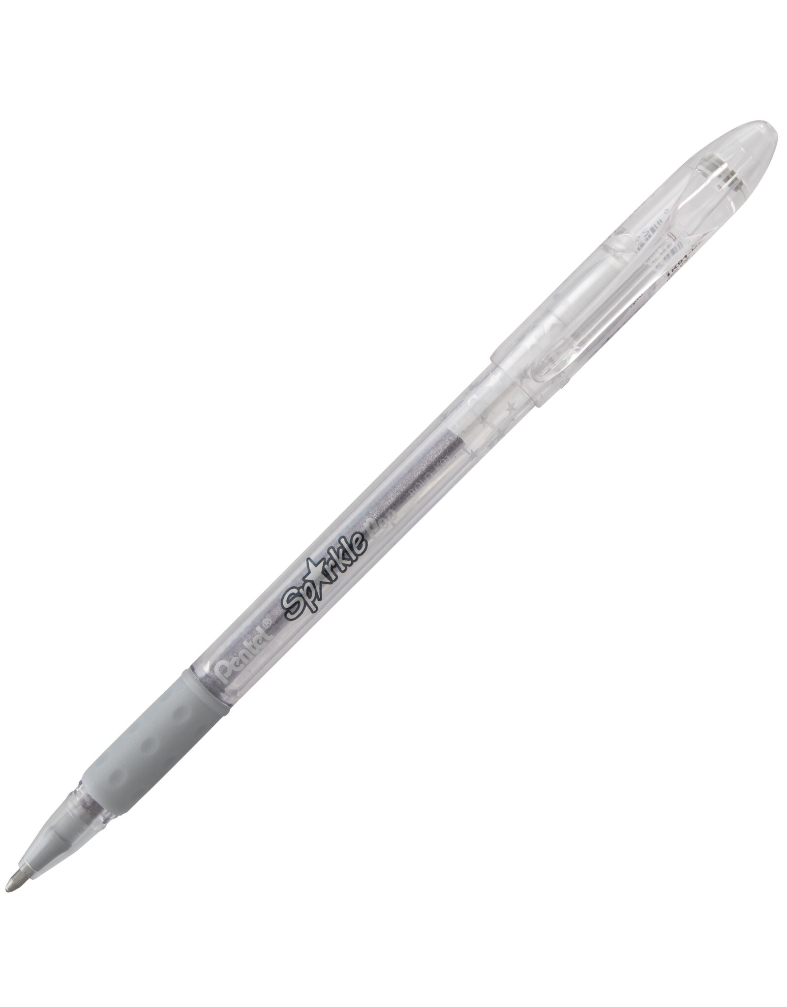 Pentel Pentel Sparkle Pop Gel Pen, Silver-Silver