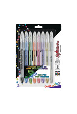 Pentel Pentel Sparkle Pop Gel Pens, Assorted Set of 8